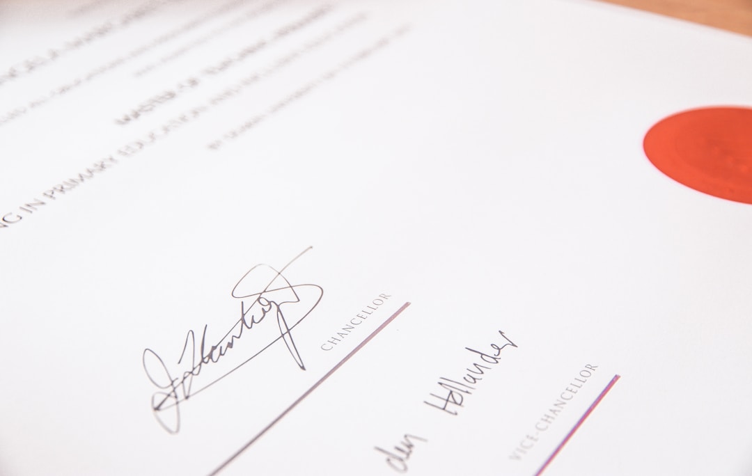 Contract signing